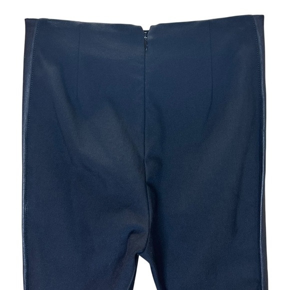 Rag & Bone - “Simone” Stretch, Ankle Pant with Lamb Leather Sides - Size 2 Black - Picture 11 of 15